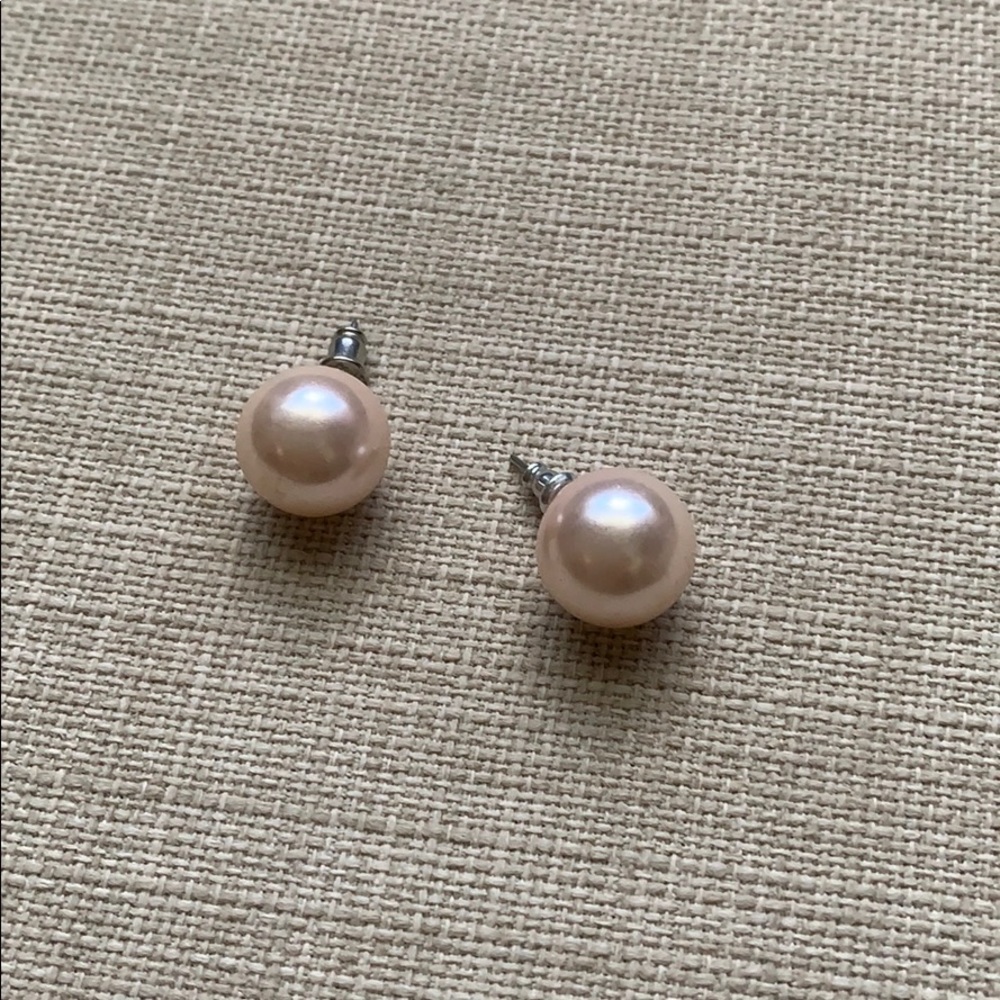 Oversized pink pearls